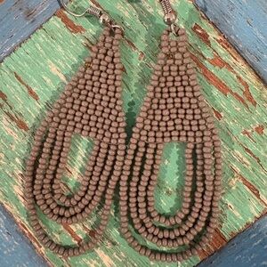 👑CROWNED Free Beaded Earrings